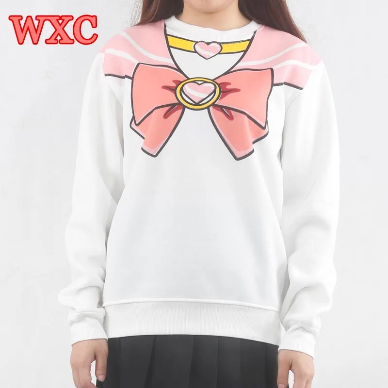 Sailor Moon/женские толстовки с капюшоном; японский свитер; Sudadera Kawaii Ropa Kawaii De; теплый пуловер; толстовка; WXC