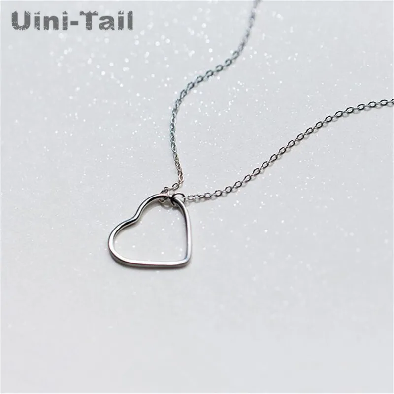 Uini-Tail популярное новое простое романтическое ожерелье из стерлингового серебра