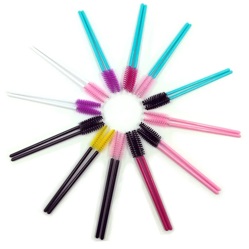 

50pcs/lot Black Disposable Eyelash Extension Mini Mascara Wands Brush Applicator Eye Lash Makeup Brush Eye Care Styling Tools