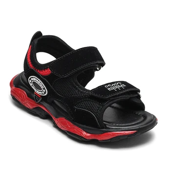 

Summer New Arrival Children's Beach Shoes Open Toe Boys Sandals Anti-skid Light Weight Nubuck Leather +mesh Kids Sandalias