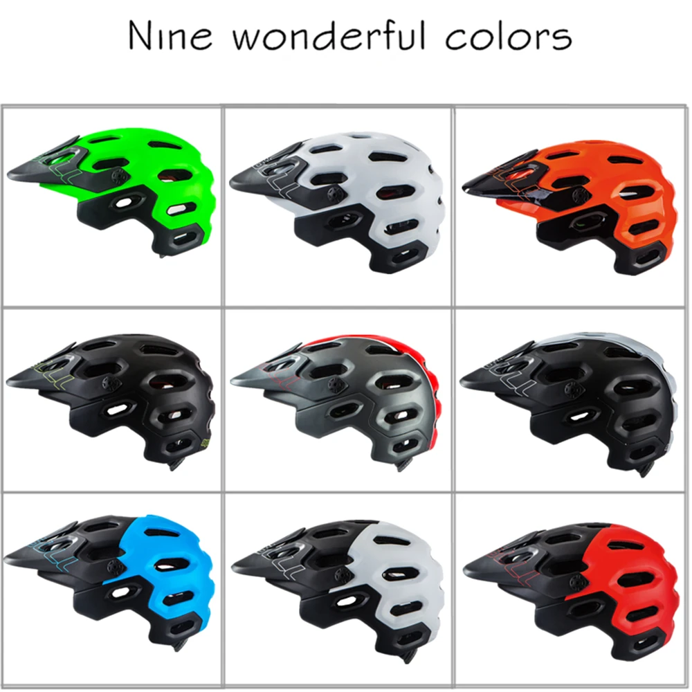 1 CAIRBULL New AMXC OFF-ROAD Bicycle Helmet Casco Ciclismo PC+EPS Bike Mountain Helmet All-terrai MTB Cycling Safety Helmet Unisex 56-62CM (9)