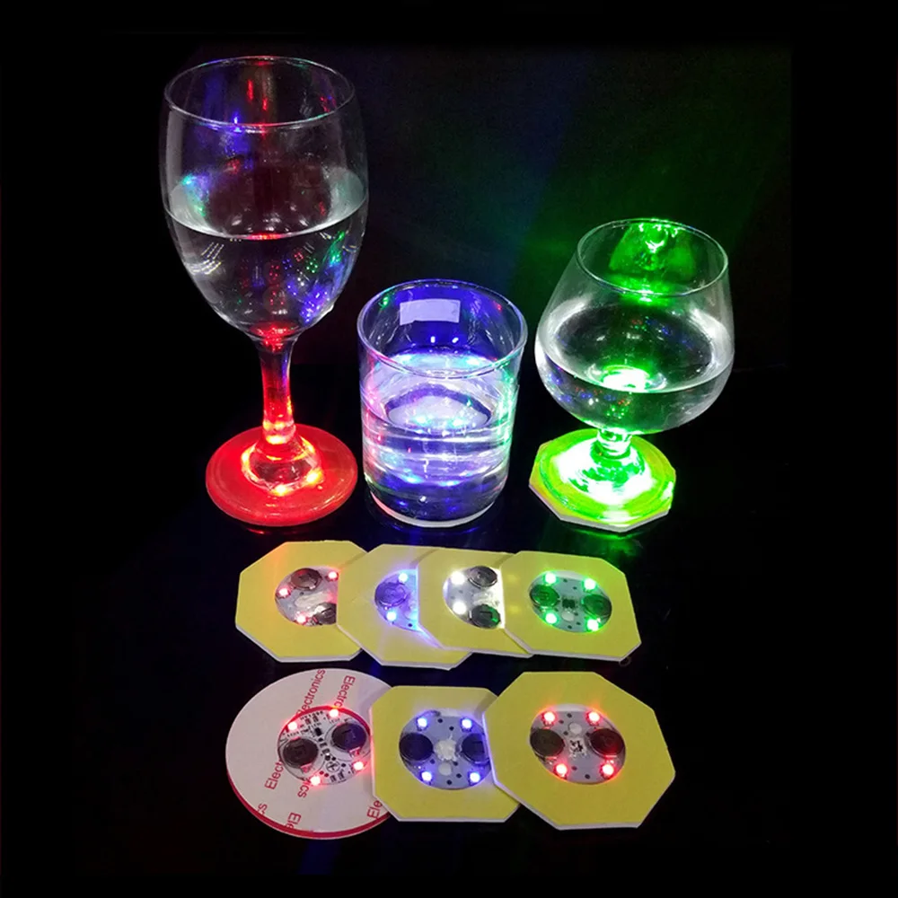 Home Craftsmanship Led Clouds Flying Car Bar atmosphere bright coasters color change for nightclubs 5 pieces of romance | Дом и сад