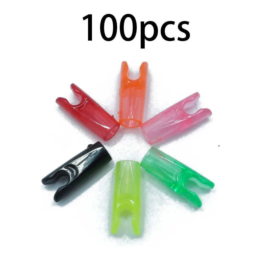 100pcs Archery Plastic Arrow Pin Nock Shooting S Pin Nocks For Carbon