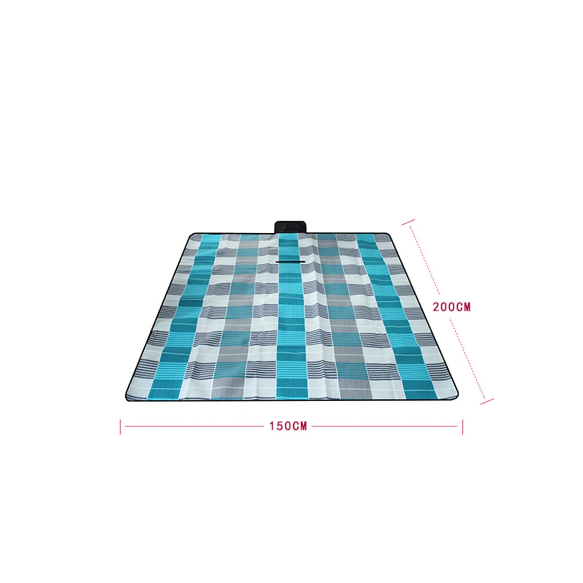 150 см x 200 см водонепроницаемое одеяло для пикника портативный складной удобный коврик с ремешком на открытом воздухе одеяло для кемпинга Tote