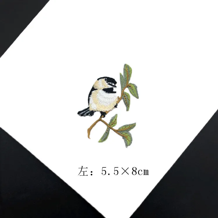 embroidery birds patches for clothing 2