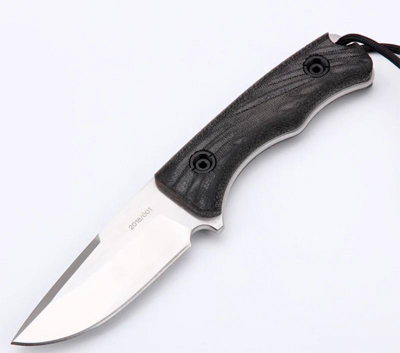 Острый уличный нож ручной работы D2 стальной охотничий нож Походный нож для выживания с фиксированным лезвием тактический нож льняная ручка