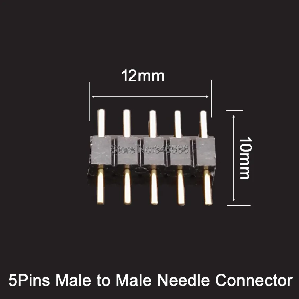 

30 шт./лот 5-контактный 5-контактный RGBW штекер-штекер игольчатый штекер-штекер двойной 5-контактный разъем «сделай сам» маленькая деталь для светодиодной ленты 5050 SMD RGBW RGBWW