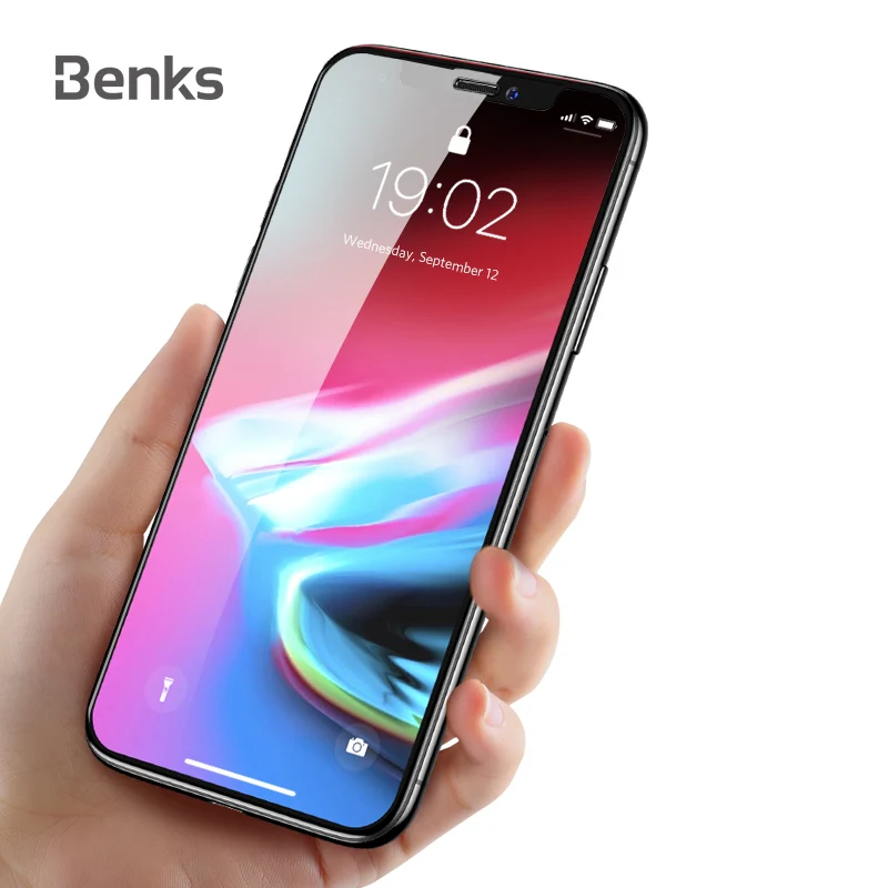 

Benks X PRO+ protective tempered glass film 0.23mm HD screen protector curved surface 9H for iPhone 6 6s 7 8 plus X Xs Max XR
