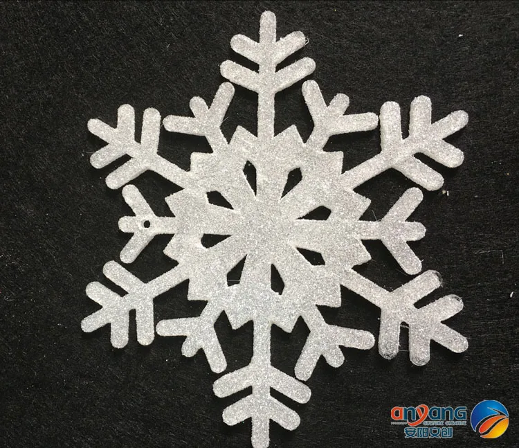 

Christmas ornaments window decorated snow and ice effect 15CM acrylic snowflake diamond effect 1