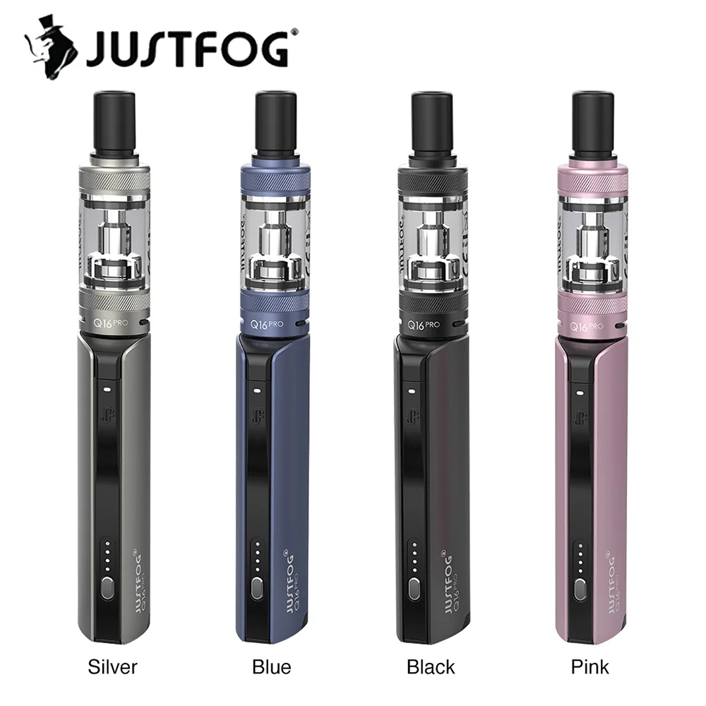 

Original JustFog Q16 Pro Kit 900mAh with 1.2ohm/1.6ohm Coil & 1.9ml Atomizer 4 Variable Voltage Vape Kit vs Minifit/ Q16 Kit