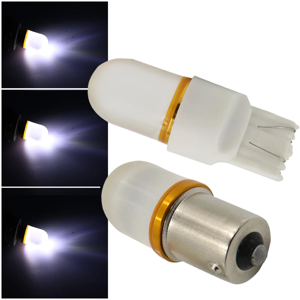 

YSY 300PCS 1156 BA15S 1157 BAY15D T20 2835 9smd LED light bulbs silicone 12V white Car LED Lights Turn Side Lamp Daytime Lamp