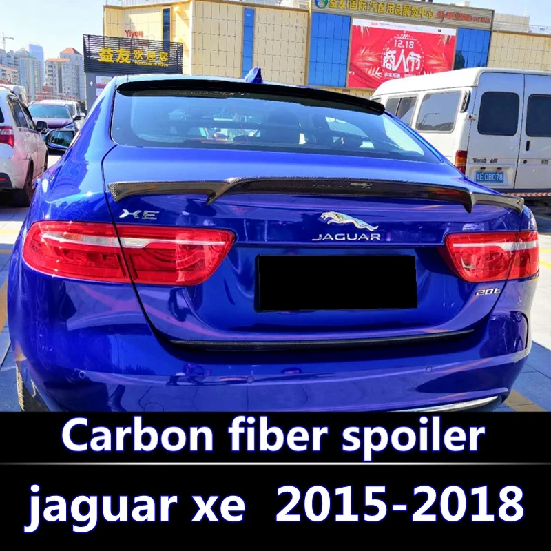 

Carbon Fiber Spoiler Trunk Boot Wing Rear bumper Spoiler for Jaguar XE 2015-2018 High quality carbon fiber spoiler