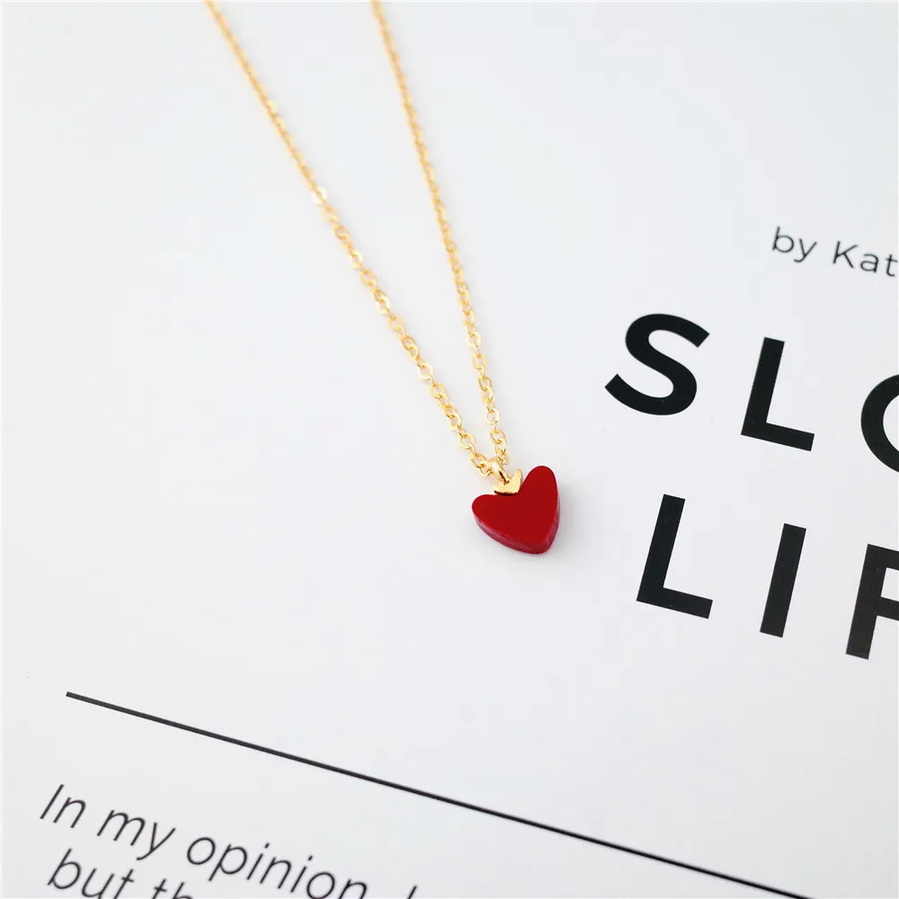 sweet heart necklace women 100% 925 Sterling silver nacklace Jewellery Clavicle chain pendant charms
