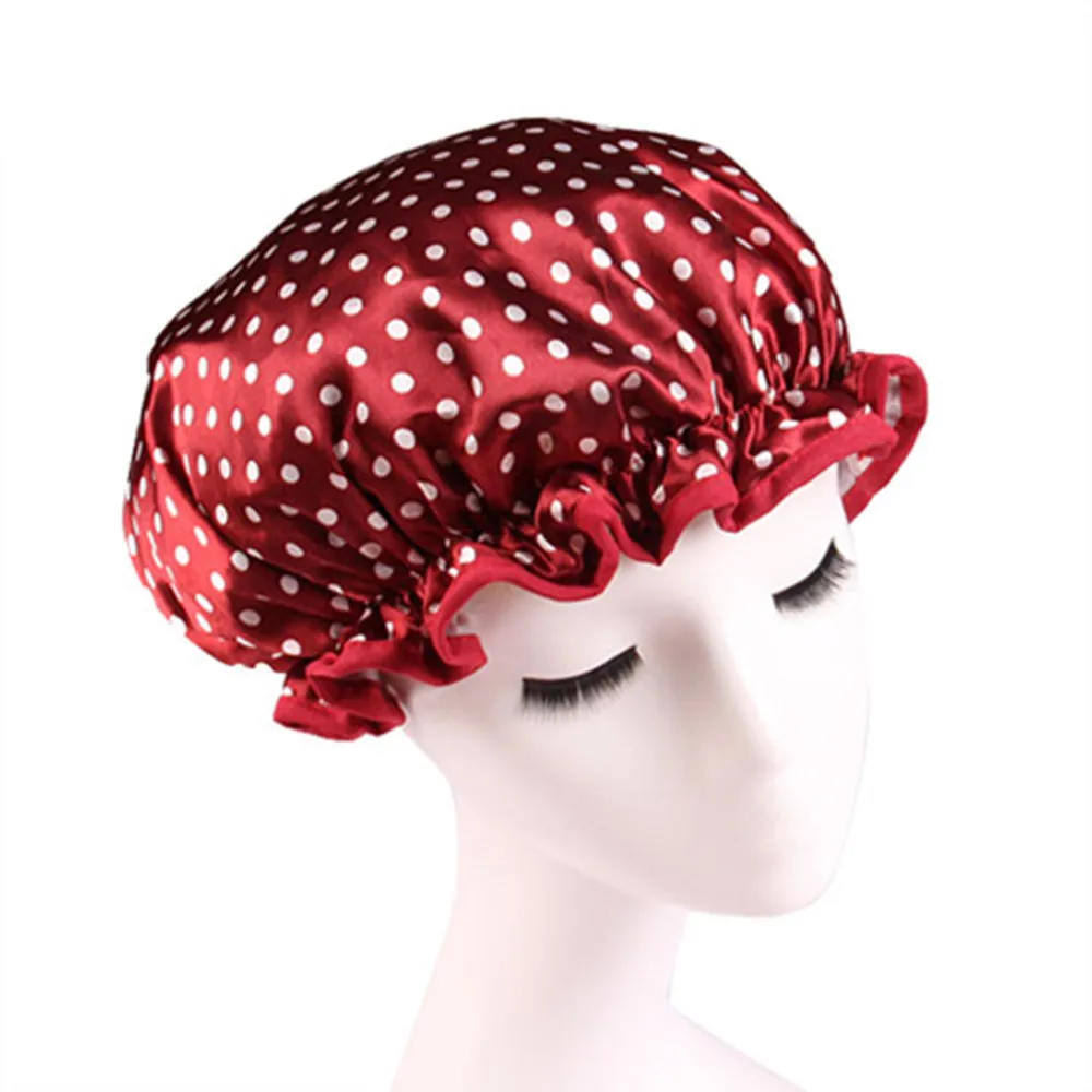 Buy Women Shower Caps Colorful Bath Shower Hair Cover
