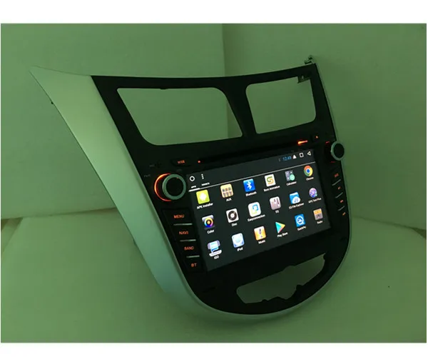 Discount car radio DVD Android T3  for Hyundai Solaris Verna accent radio GPS navigation with maps 12