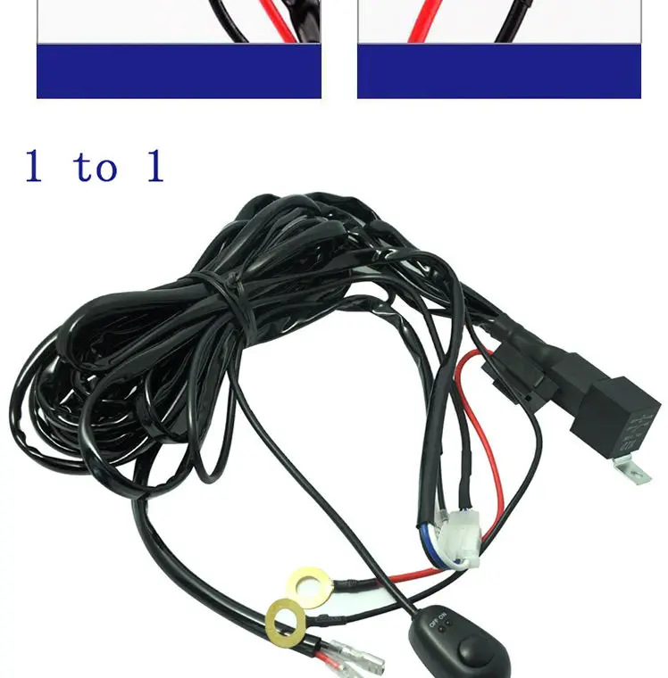 40A Switch Relay Wiring Harness Kit For High Power 4x4 Offroad LED Driving Light 1 (4)