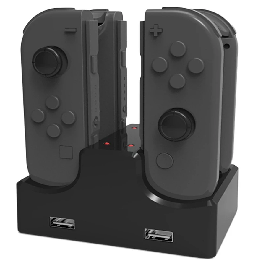 XBERSTAR зарядное устройство для nintendo Switch Joy-con 4 положения для зарядки 2 usb порта док-станция для зарядки для Joycon