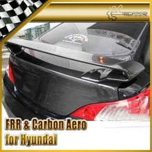 ЭПР Стайлинга Автомобилей Для Hyundai Genesis Rohens Купе 2009 Углеродного Волокна Задний Спойлер Багажника Крыло