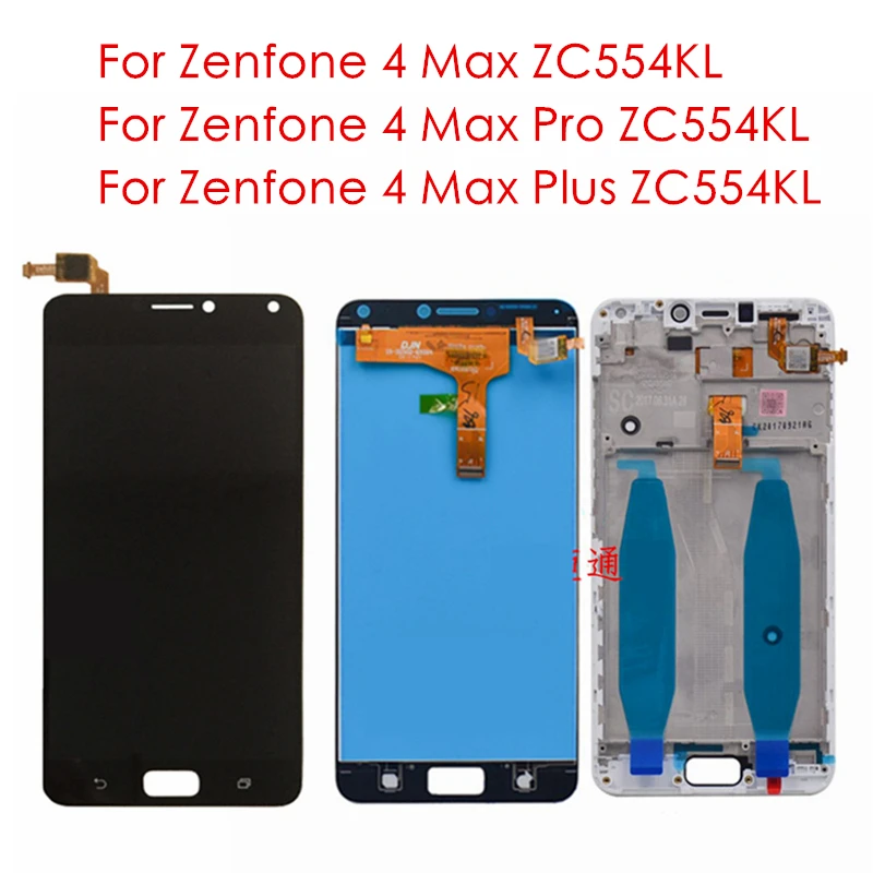 For Asus Zenfone 4 Max Zc554kl Lcd Display Frame For Zenfone 4 Max Pro Plus Zc554kl Lcd Digitizer Screen Spare Repair Parts Mobile Phone Lcd Screens Aliexpress