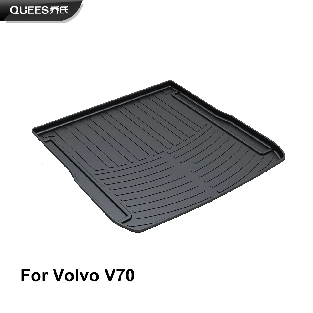 

QUEES Custom Fit Cargo Liner Tray Trunk Floor Mat for Volvo V70 2012 2013 2014 2015 2016 2017