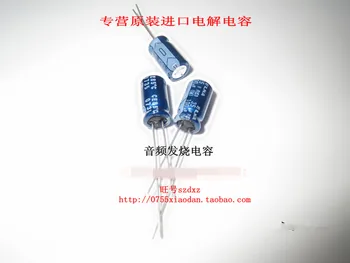 

2017 200PCS Imported ELNA electrolytic capacitors 35V100UF 6X11 blue robe audio frequency for RE3 series of spot free shipping