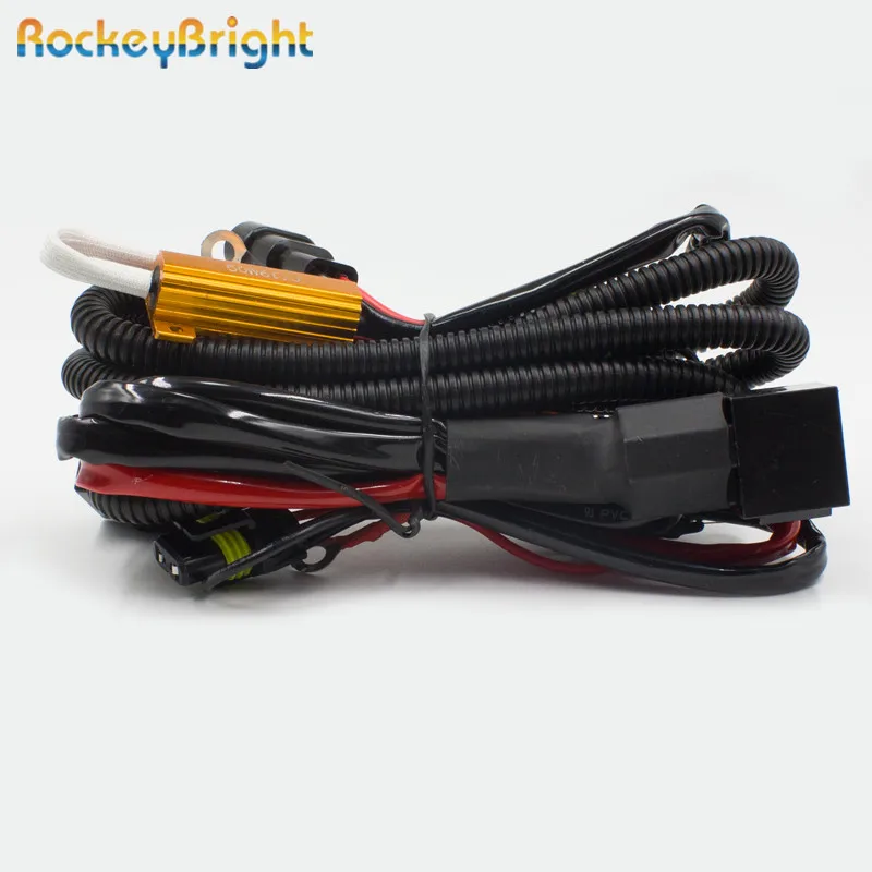 Rockeybright 1* HID переделочный комплект реле H1 H3 H4 H7 H8 H11 9005 9006 HB2 HB3 HB4 автомобильный предупреждающий компенсатор декодер резистор