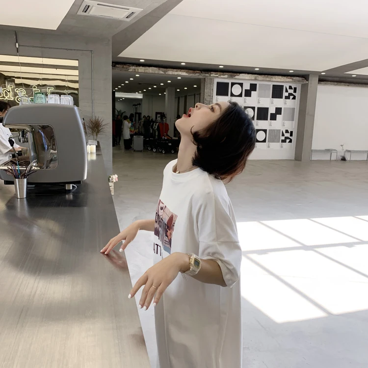 New 2020 Fashion streetwear letter words print maxi long dress boho beach sundress vestidos zomerjurk dames