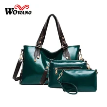 New 2016 Genuine oil Wax font b Leather b font Composite Bag Fashion Women font b