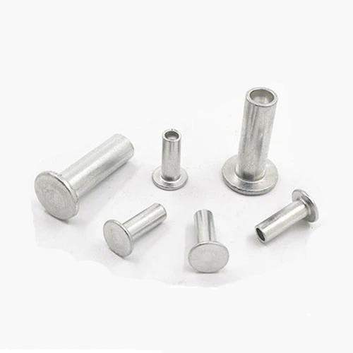 40pcs M6 Aluminum Flat Head Semi-tubular Rivets Half-hollow Rivet 8mm-35mm  Length Gb875 - Screws - AliExpress