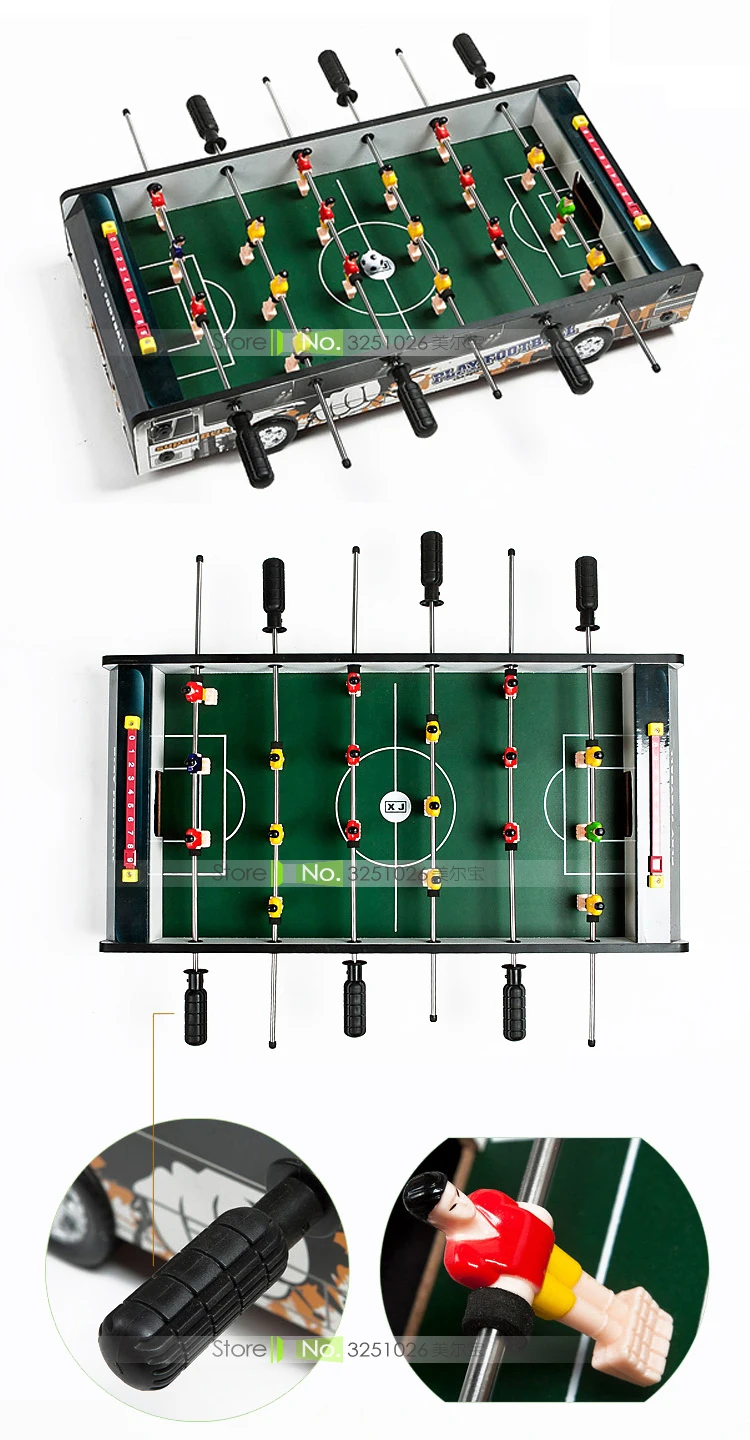 Прямой Saling Американский 10 узоров шесть-бар Настольный футбол родитель-ребенок Деревянный футбольный стол подарки футбольный стол вечерние PK игра