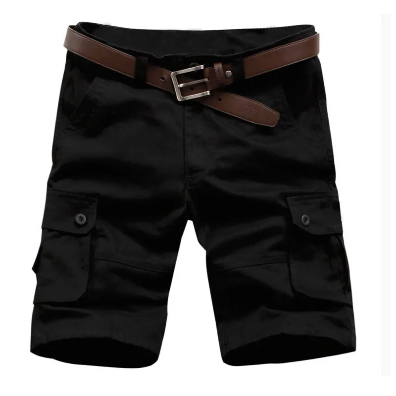 Wholesale 2016 Summer Outdoors Workout Bermuda Cargo Shorts Men Straight 100%Cotton Baggy Multi Pocket Military Tactical Shorts