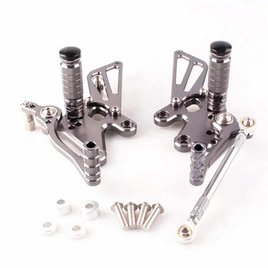 

CNC Aluminum Adjustable Rearset Foot Pegs For Kawasaki Ninja 250R 2008-2012 2009 2010 2011