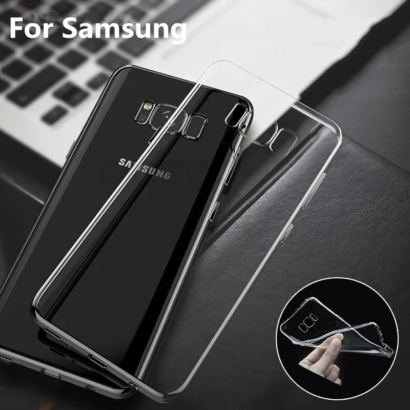 Прозрачные мягкие ультра тонкий силиконовый чехол для samsung Galaxy S3 S4 S5 S6 S7 S8 EdgePlus