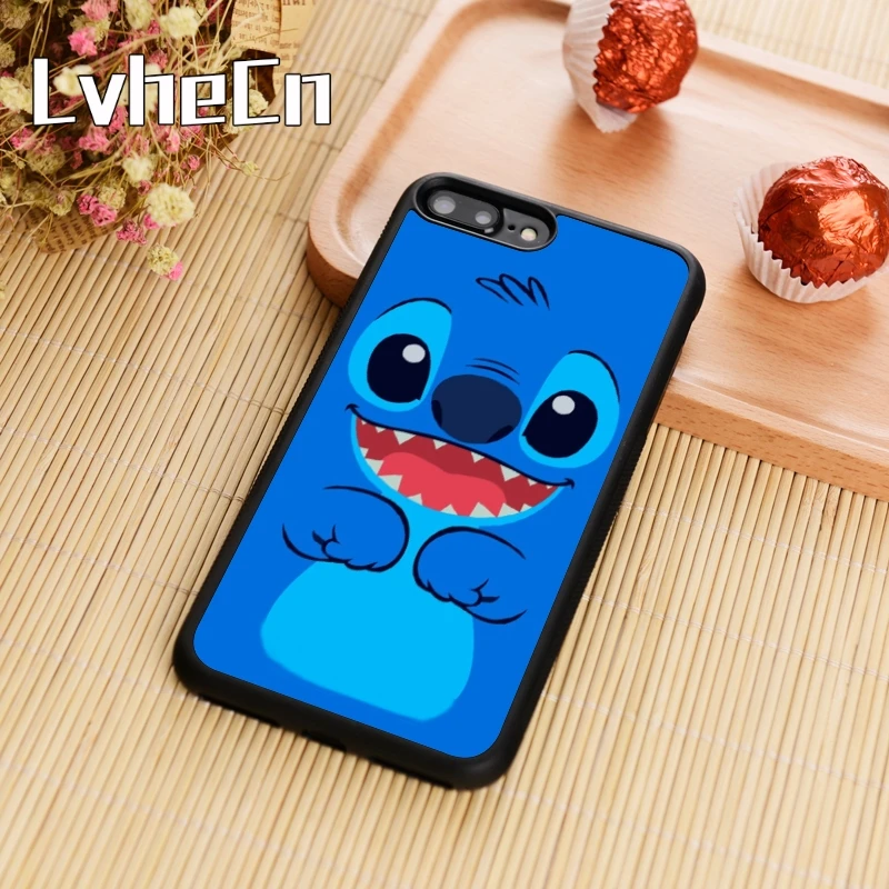 

LvheCn OHANA FAMILY LILO E STICH STITCH Phone Case Cover For iPhone 5 SE 6 6s 7 8 plus 10 X Samsung Galaxy S6 S7 edge S8 S9 plus