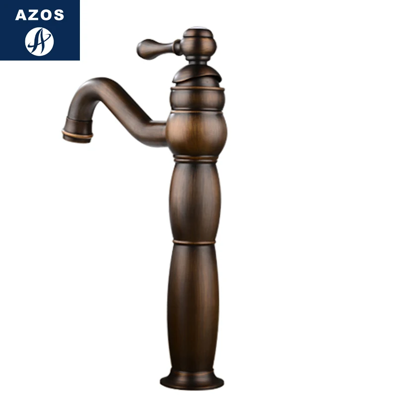 

Azos Under Counter Basin Faucet Soft Wash Basin Brass White Cold and Hot Switch Shower Room Basin Bathroom Cabinet Single Handl