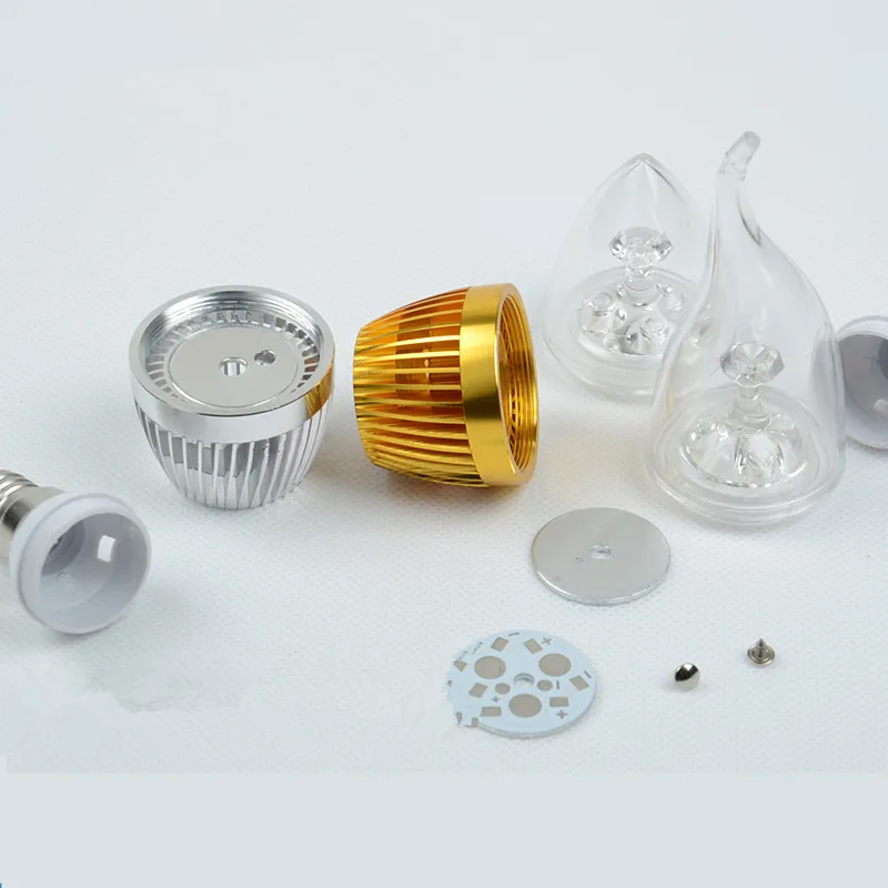 

LED Candle Light 5*3w E14 LED Spotlight bulb screw LED Chandelier Candle Lighting E27 12W Shell Suite Accessories Energy Saving