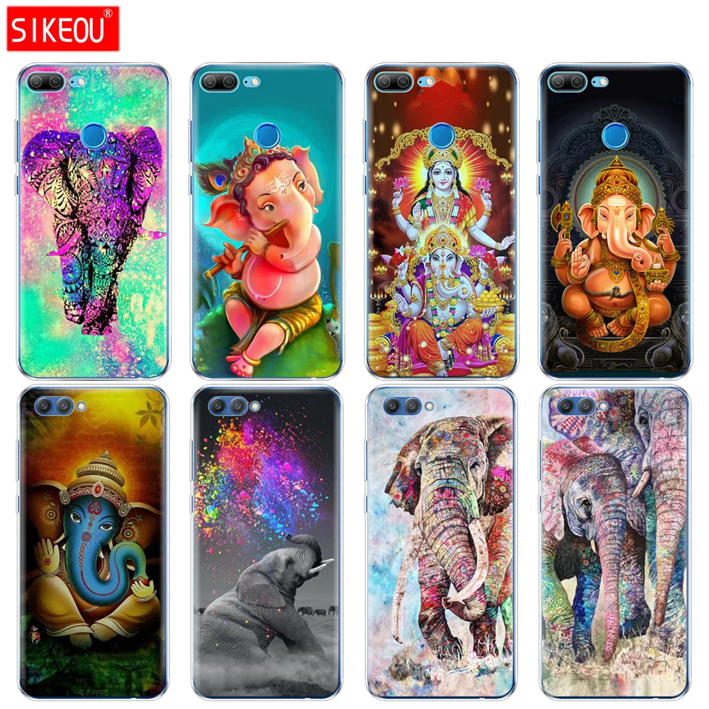 

Silicone Cover phone Case for Huawei Honor 10 V10 3c 4C 5c 5x 4A 6A 6C pro 6X 7X 6 7 8 9 LITE Ganesha The Hindu God elephant