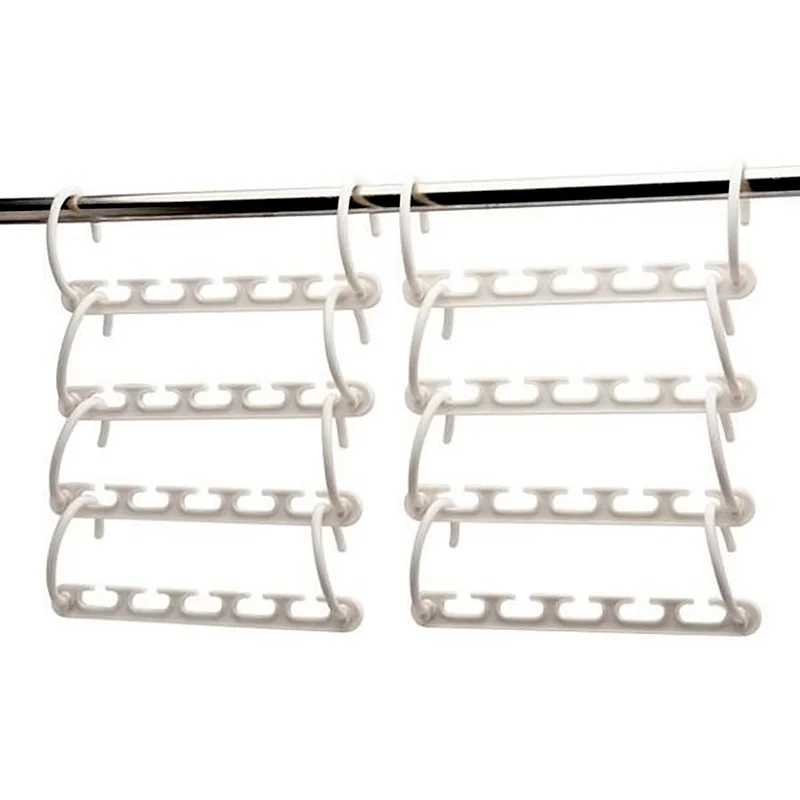 8 pcs Space Saver Wonder Magic Clothes Hanger Rack Clothing Hook