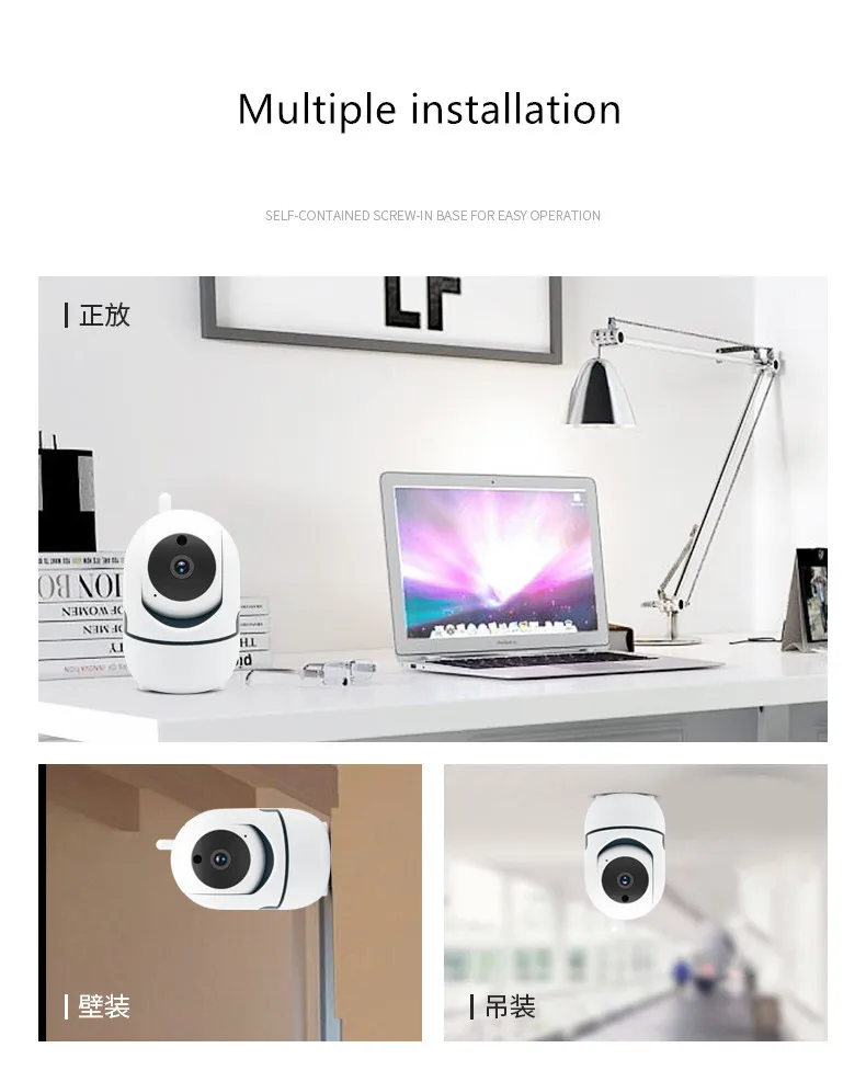 

CHHD 1080P HD Home Security Surveillance Camera Face Detection,Motion Detection,Night Vision,Cloud Service Available