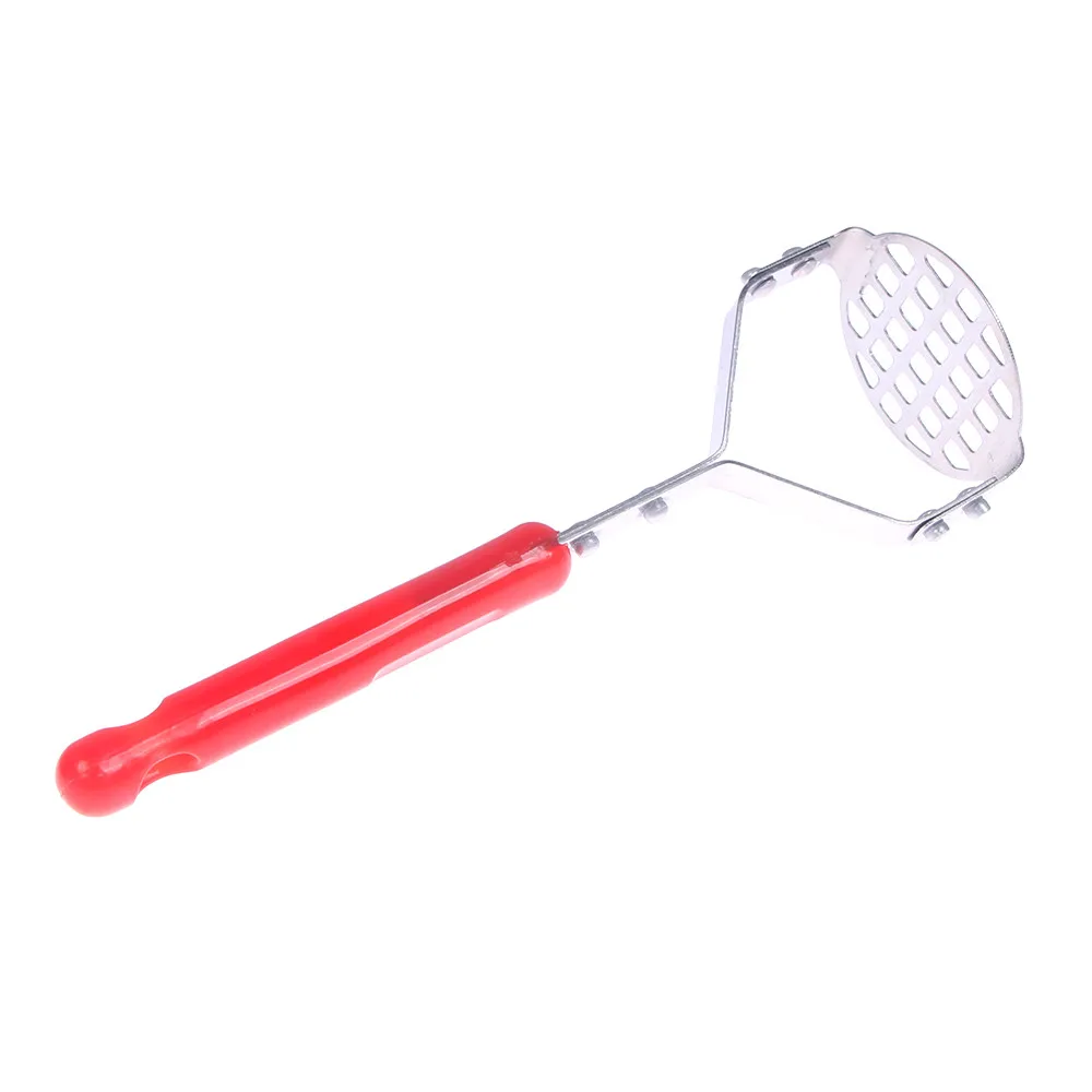 1pcs Mashed Potato Masher Stainless Steel + Plastic Material Crushes
