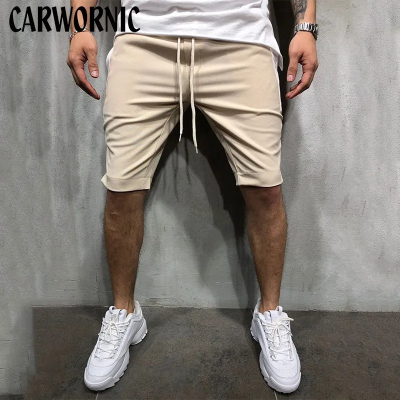 CARWORNIC свободные брюки карго фитнес шорты для спортзала мужские крутые дышащие летние шорты Горячая Распродажа повседневные модные шорты Уличная Мужская