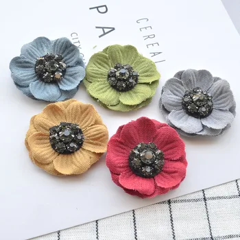 

flower fabric Embroidered parches bordados para ropa flores designer patches for jeans ,sew on crystal patches for clothes