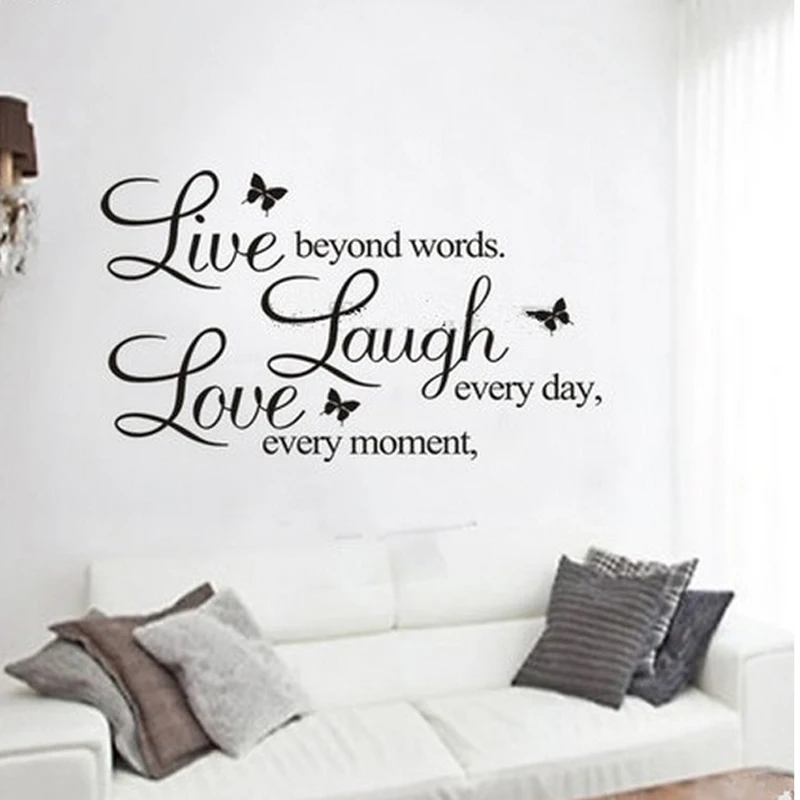Fast Shipping S Promotion Live Love Laugh Letters Transp Fast Shipping S Promotion Live Love Laugh Letters Transp Waterproof Vinyl Wall Quotes Decal Pvc Home Decor Stickers In From