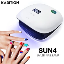 KADITION 48 Вт Светодиодный УФ-лампа для отверждения гель-лака для ногтей датчик таймера маникюра УФ-лампа для ногтей инструмент 36 светодиодный s полезный Сушилка для ногтей