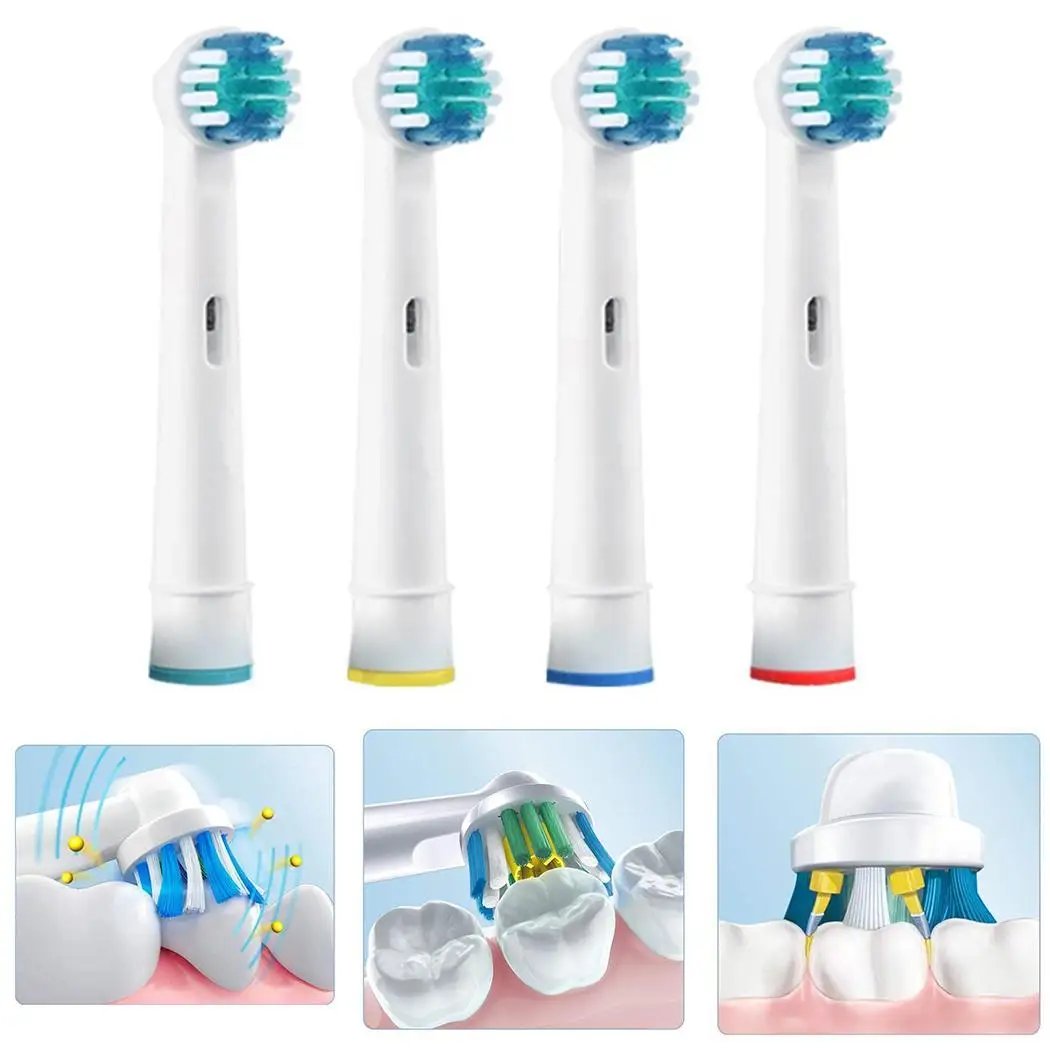 

For Oral B SB-17A Unisex EB-17A Compatible Replacement Brush Heads - Pack/4Pcs