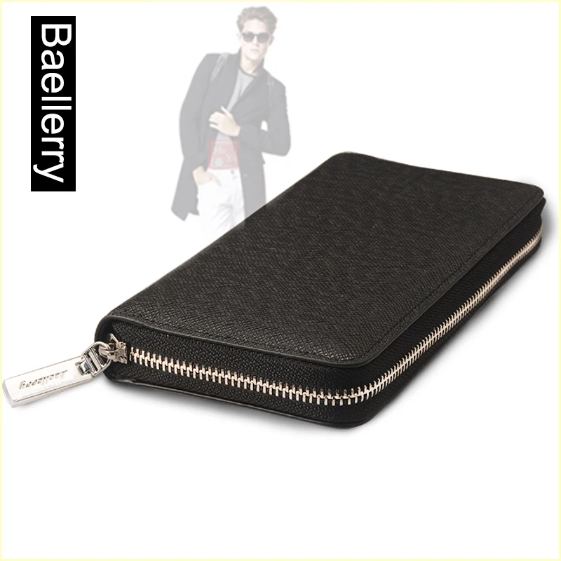 

Baellerry Wallet Men Top Quality Leather Wallet Purse Fashion Casual Male Clutch Zipper Bag Brand Wallets Men Multifunction !