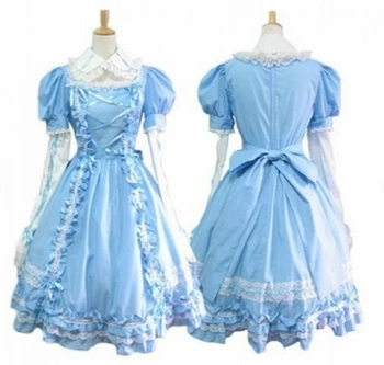 

A5 Long Sleeveless Sweet Lolita Short Dress Ball Gown Fancy Prom Dress Halloween Party Masquerade Costume