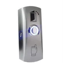 Surface mounting Zinc Alloy Led Door Exit Push Release Button Switch with box for access control system