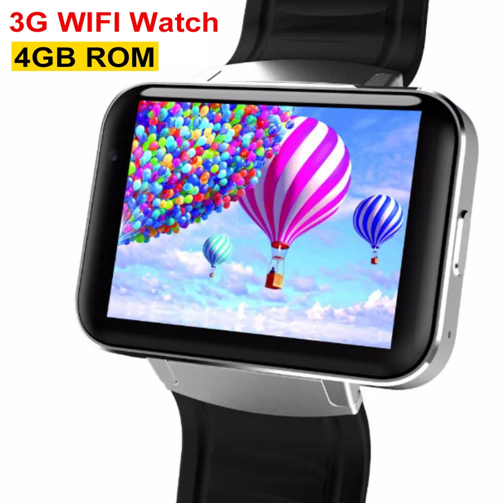 

3G Smart Watch DM98 Bluetooth MTK6572 2.2Inch IPS HD 900mAh Battery 4GB Rom SIM Android OS Phone Watch WCDMA GPS WIFI Smartwatch