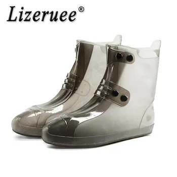 

Lizeruee Rain Shoes Cover For Men Women Waterproof Non-slip Rain Boots Cover Shoes Elastic Reusable Rain Boots Overshoes CS504